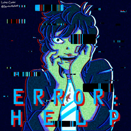 Simple Shading Half Body Original Pattern